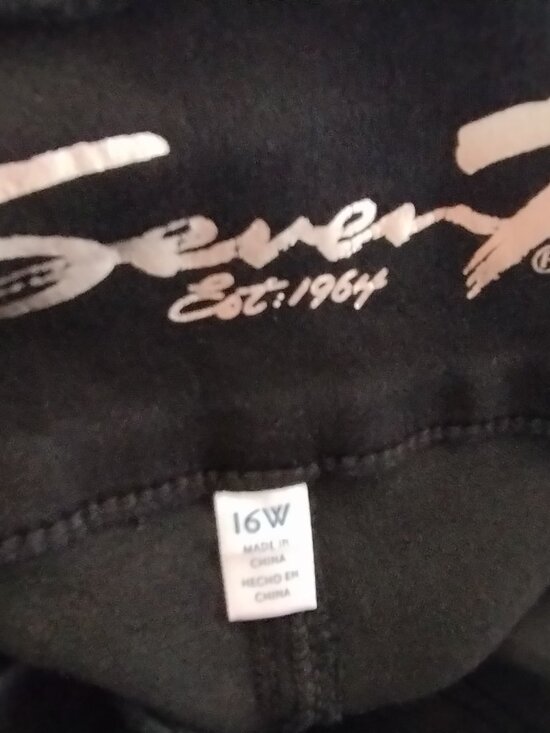 SEVEN7 Black Wash Pull-On "TUMMY Toner LEGGING" Jegging Jeans Sz 16W - Picture 7 of 7